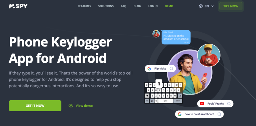 undetectable keylogger for android mspy